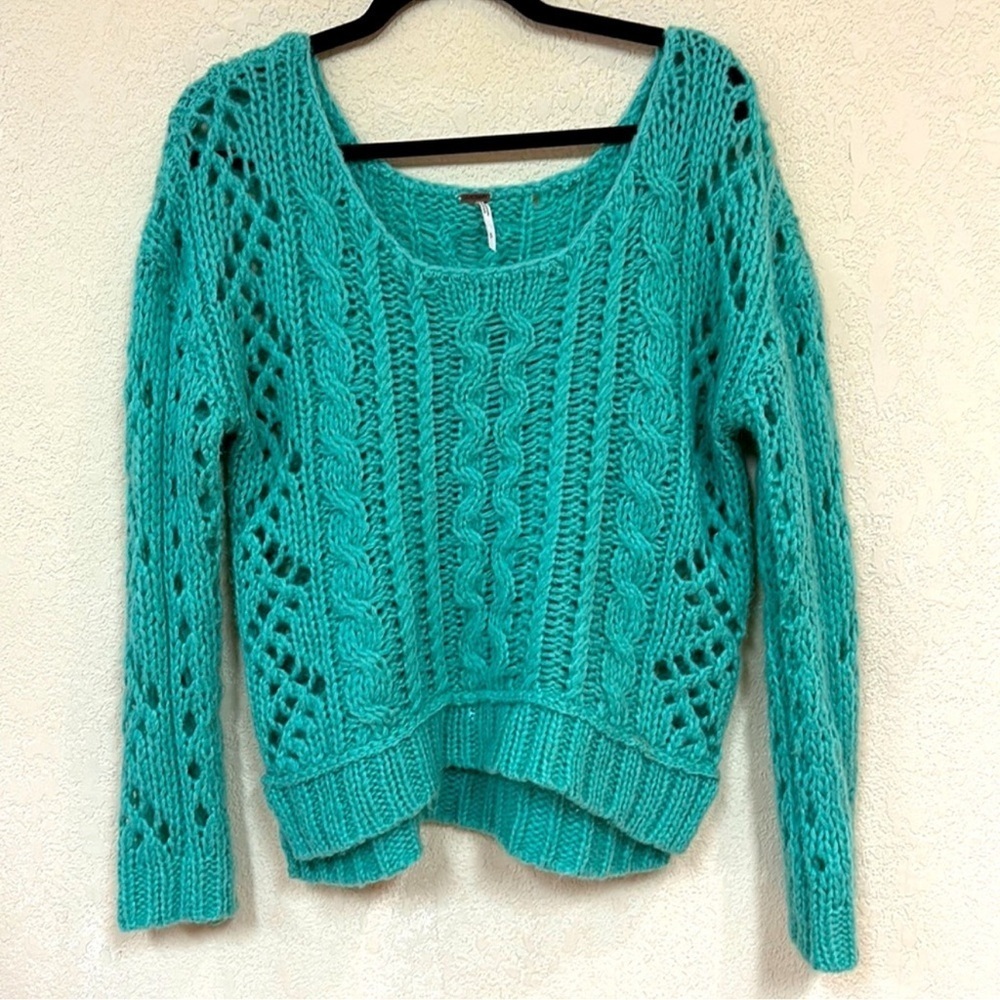 Free People Open Knit Sweater